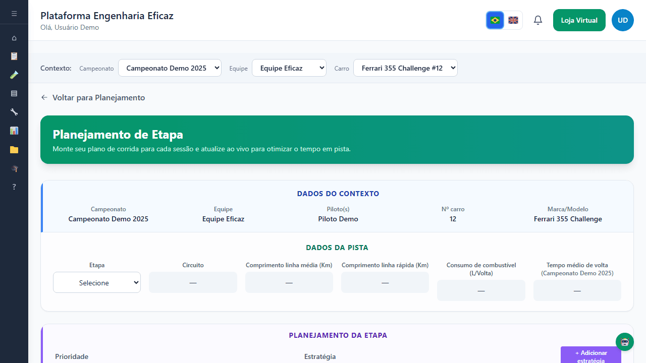 Planejamento de etapa